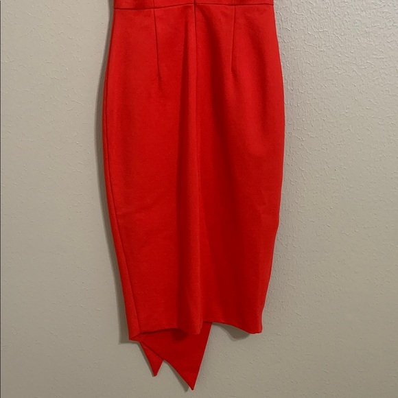 Elliatt Carmen Women’s‎ Midi Dress in Jaffa Red Sleeveless Asymmetrical Small - Picture 6 of 11